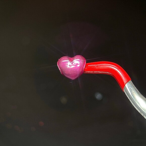 Pandora Pink Heart Metallic Charm - Picture 2 of 4